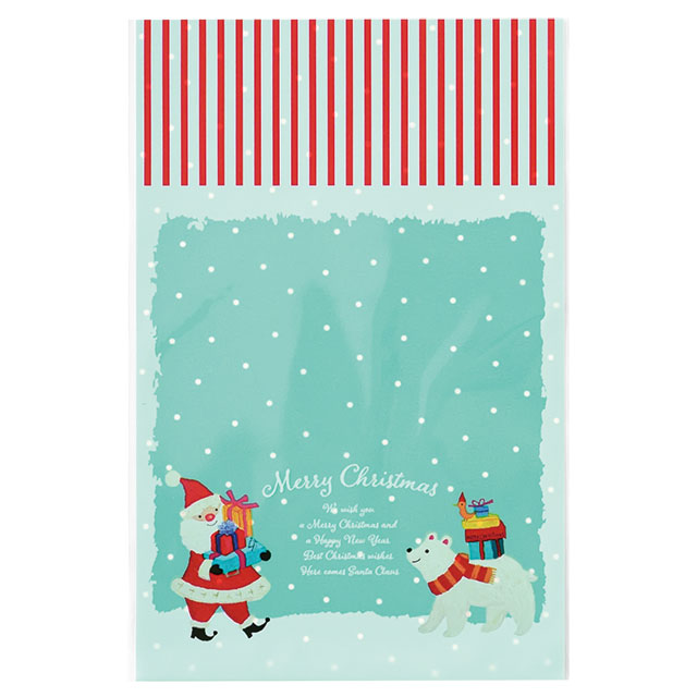 クリスマスオイルパステルOPPギフトバッグ-4