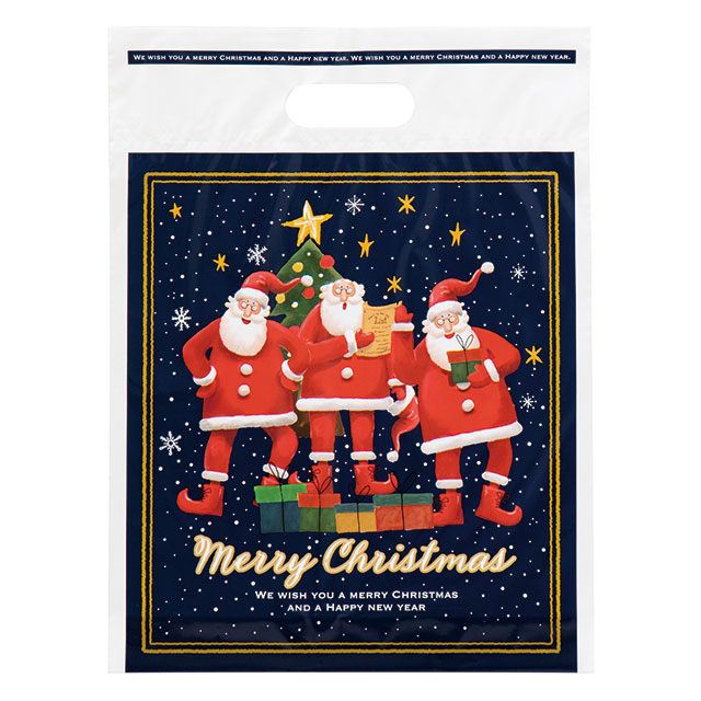 愉快なクリスマスPEバッグ-3
