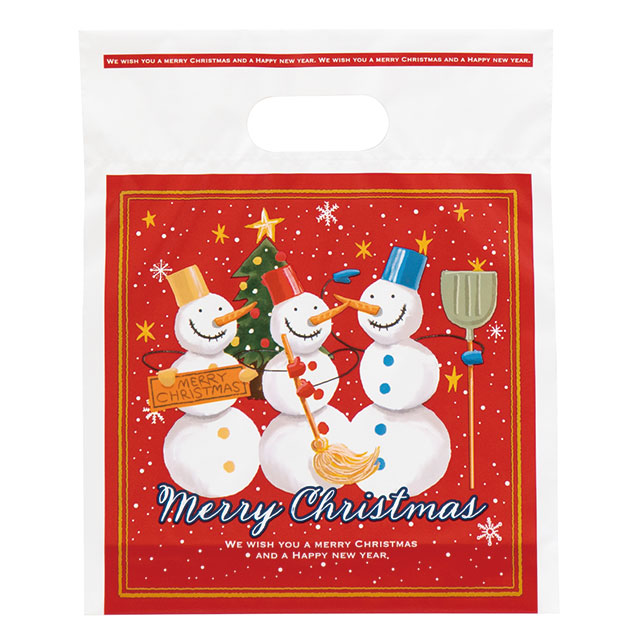 愉快なクリスマスPEバッグ-4