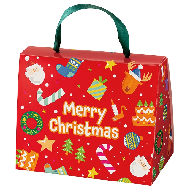 クリスマスポップギフトボックスバッグ M ギフト箱 紙トレー ギフト ラッピング用品 包装資材通販 Heads ヘッズ