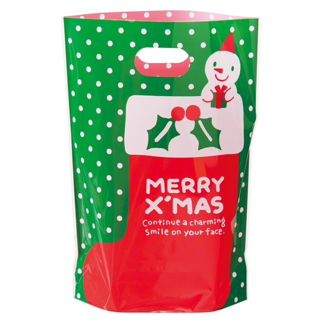 クリスマススノーマンPPスタンドバッグ-1