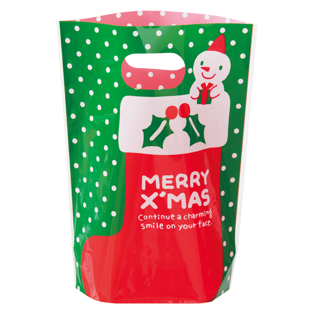 クリスマススノーマンPPスタンドバッグ-2