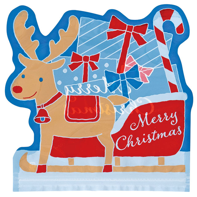 トナカイダイカットジップ付バッグ-S