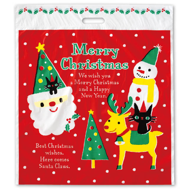 クリスマスツリーサンタPEバッグ-1