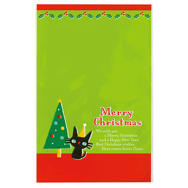 クリスマスツリーサンタOPPギフトバッグ-4