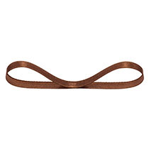 片面サテンリボンBROWN6mm