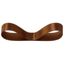 片面サテンリボンBROWN16mm