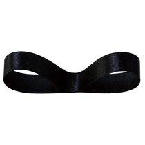 片面サテンリボンBLACK16mm