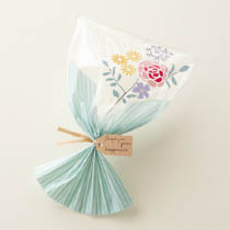 ブーケプリントOPPギフトバッグ-3／ミント