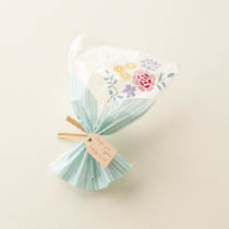 ブーケプリントOPPギフトバッグ-4/ミント