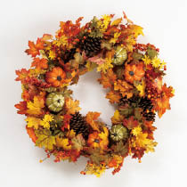 オータムデコレーションリース-1