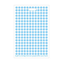 ブルーチェックワッフルバッグ-3