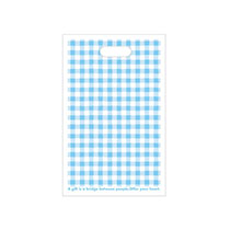 ブルーチェックワッフルバッグ-4