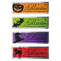 ブラックハロウィンシール-2