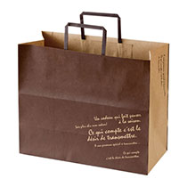 BKFブラウンペーパーバッグ-M/ハーフ