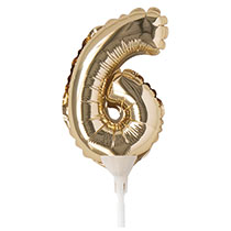 ナンバーバルーンフラワーピックM-6