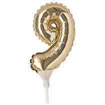 ナンバーバルーンフラワーピックM-9