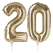 ナンバーバルーンフラワーピックセット-1／20