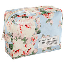 ボンフルールポーチ-S/ブルー［スクエア型］