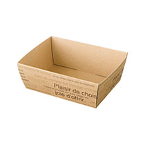 カフェオレペーパーギフトトレイ-2/ハーフ