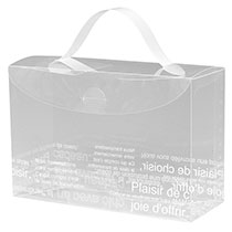 カフェオレハンドル付クリアPPBOX-L