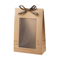 カフェオレ窓付ギフトボックス-M