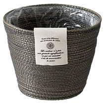 カンパーニュPPラウンドバスケット-L／グレー【3月中旬発売予定】