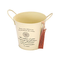 カンパーニュブリキバケツ-M/アイボリー