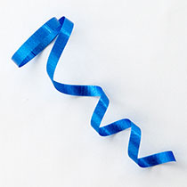 カーリングリボン(青)