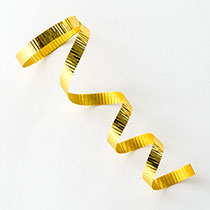 カーリングリボン(金)