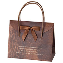 クレヨンアートフラップペーパーバッグ-1／ブラウン