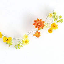 デコレーションガーランド-5／オレンジ