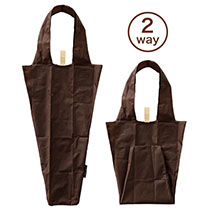 マイチョイスブーケバッグポリエステル/ブラウン-2