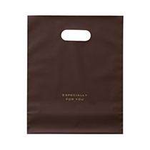 梨地ガゼットバッグブラウン-5