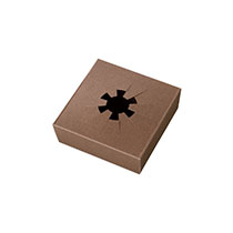 フラワークリアBOXスタンド-ブラウンS