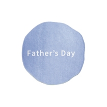 父の日シール-14/マットブルー