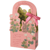 フラワーアニマルダイカットボックス-1／ウサギ