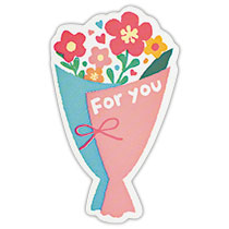 フラワーブーケケーキピック-1