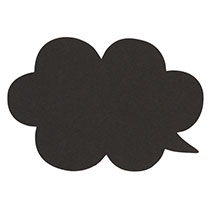 ふきだしPOPカード-3/ブラック