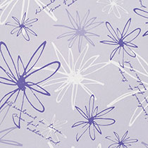 フラワー包装紙/パープル-2