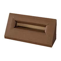 フラワークリアワイドBOX斜めスタンド-ブラウンM