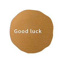 メッセージシールマットゴールド-11／Good luck