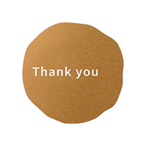 メッセージシールマットゴールド-7/Thank you