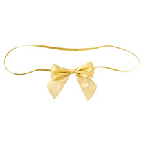 シャインリボンゴムタッグゴールド-1L