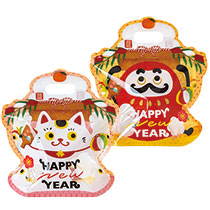 迎春ダイカットジップ付バッグ-M