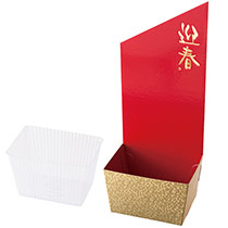 迎春ペーパートレイ-赤金