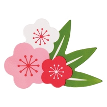 花飾りケーキピック-1