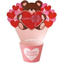 ハートフルベアアレンジカバーポット-1