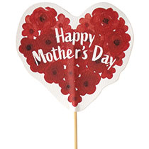 母の日フラワーピック-105／ハートフラワー