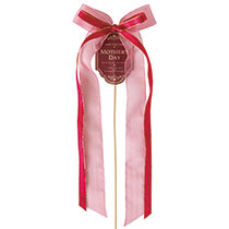 母の日フラワーピック-109／ダブルリボン